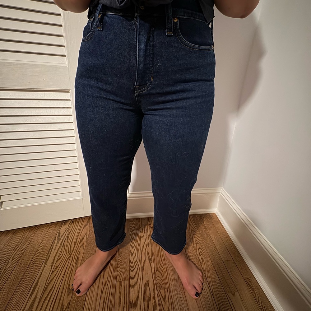J. Crew Women's Deep Indigo Ankle Jeans